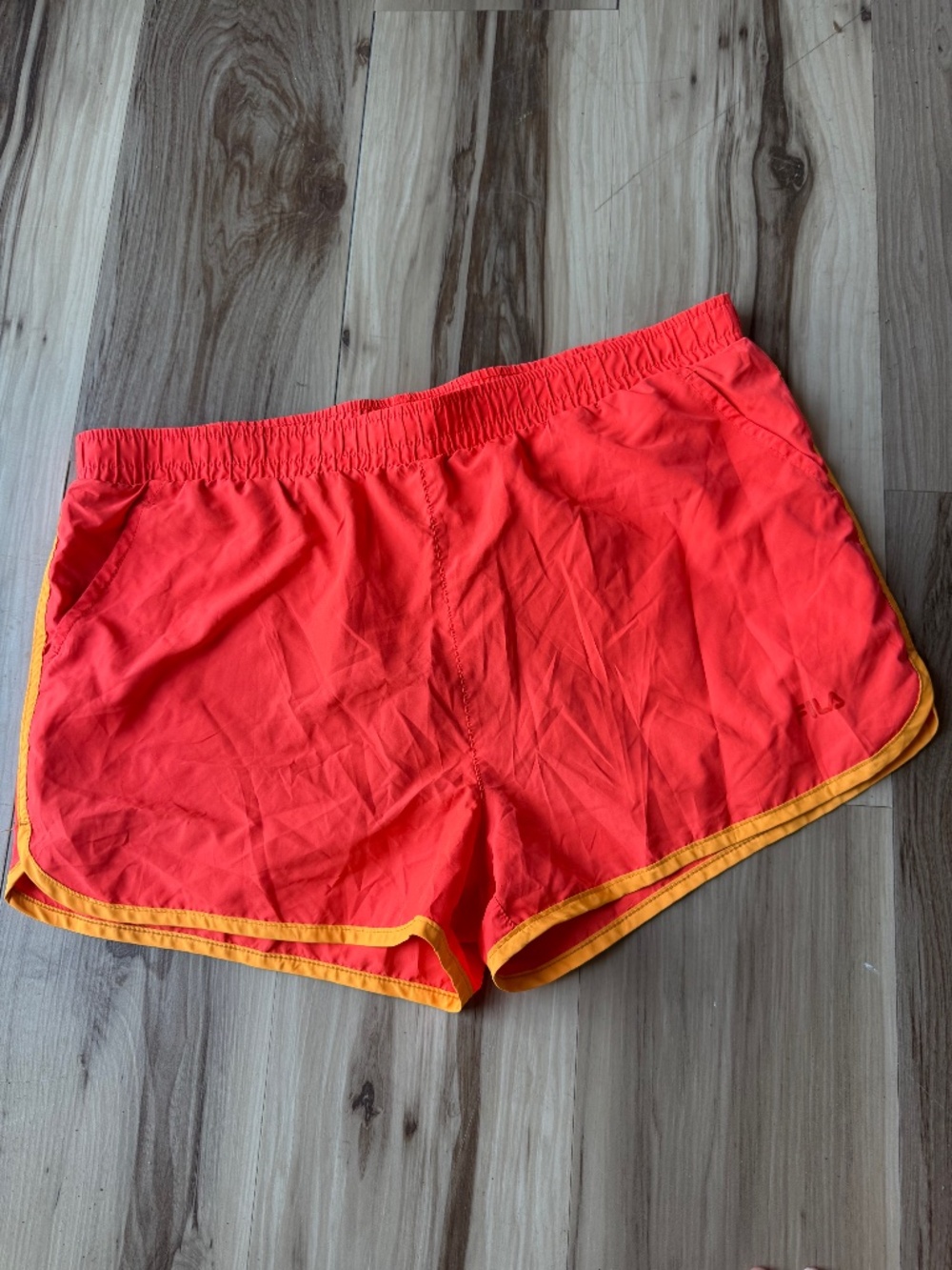 FILA Shorts Women's size Large Orange Neon